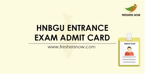 online hnbgu ac in admit card|HNBGU Admit Card 2021 (Out) .